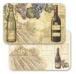 1 Set of 4 LEFT Vineyards Grape Wine Theme  4 Vinyl/Plastic Plac