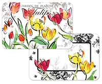 ! CLEARANCE Tulips Floral Vinyl-Plastic Placemats