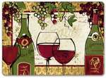 4 Cork Back Hardboard Grape-Placemats Wine Not